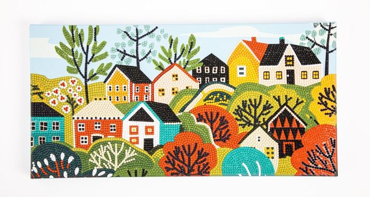 Diamond Dotz, diamentowa mozaika, Village