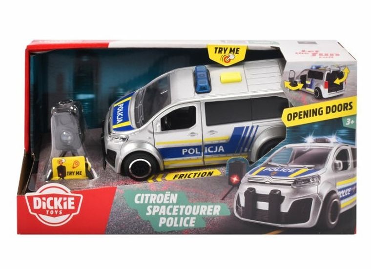 Dickie, Citroen Spacetouer, policja, pojazd, 1:32, 15 cm