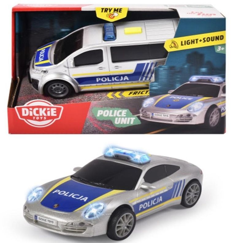 Dickie, policja, pojazd, SOS, 1:32