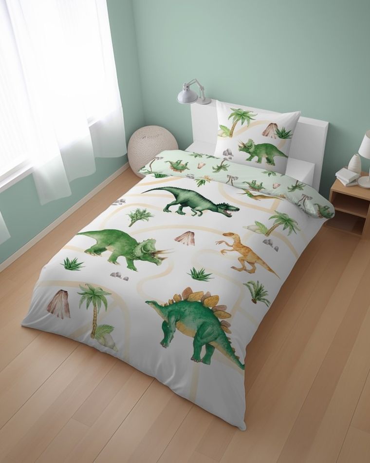 Dinozaury, 2-częściowy komplet pościeli, 160-200 cm