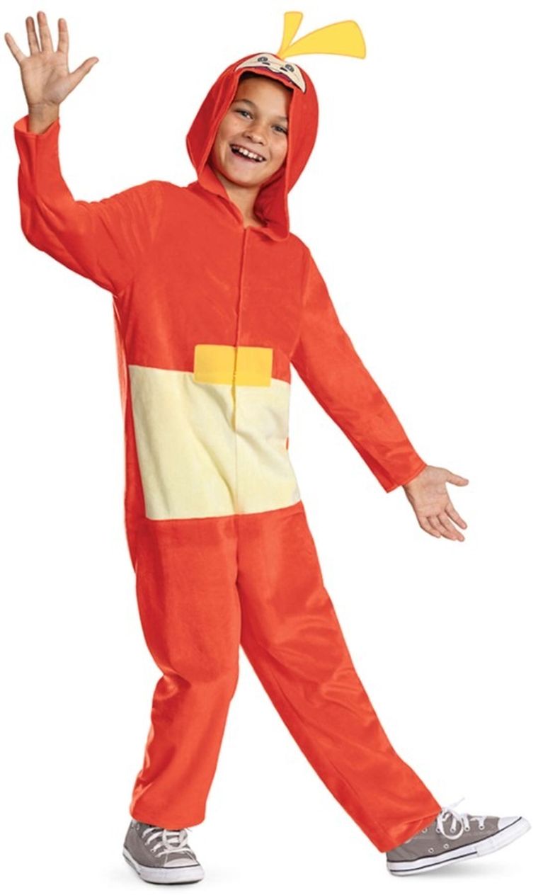 Disguise, Pokemon, Fuecoco, strój karnawałowy, kigurumi, pomarańczowe, 127-136 cm, 7-8 lat