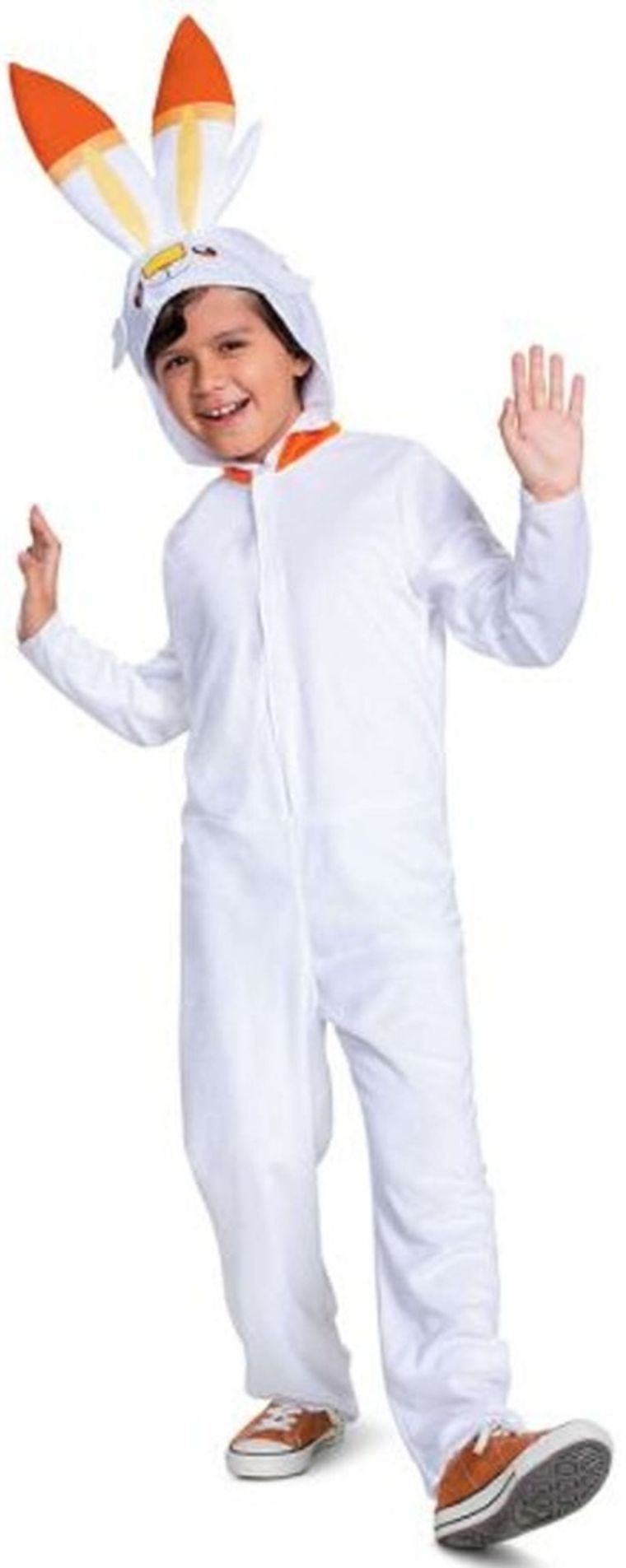 Disguise, Pokemon, Scorbunny, strój karnawałowy, kigurumi, białe, 126-136 cm, 7-8 lat