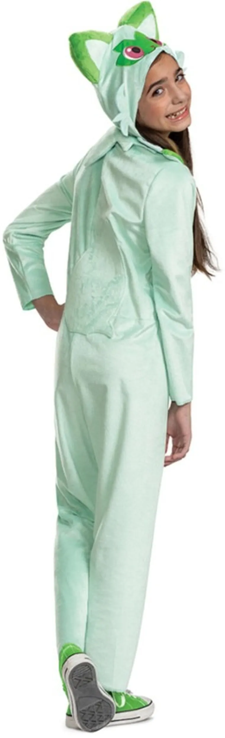 Disguise, Pokemon, Sprigatito, strój karnawałowy, kigurumi, zielone, 127-136 cm, 7-8 lat