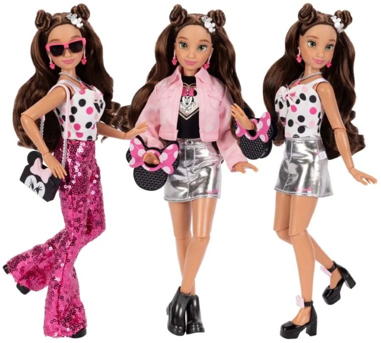 Disney ILY 4ever, lalka modowa z motywem Myszki Minnie i zestawem akcesoriów, 30 cm