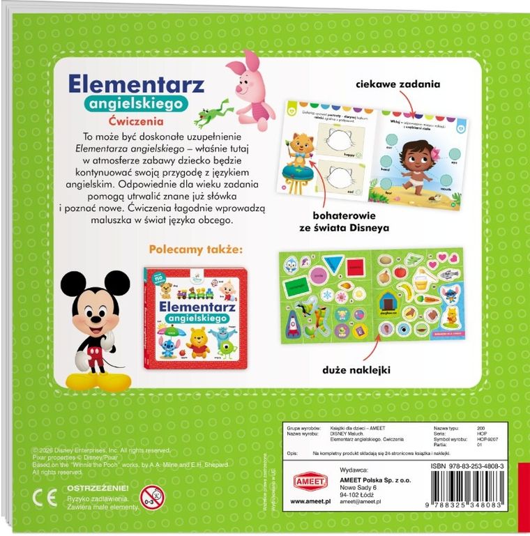 Disney Maluch. Elementarz angielskiego. Ćwiczenia