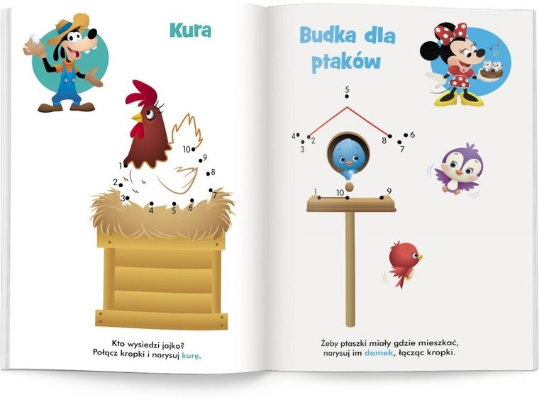 Disney maluch. Połącz kropki. Na wsi