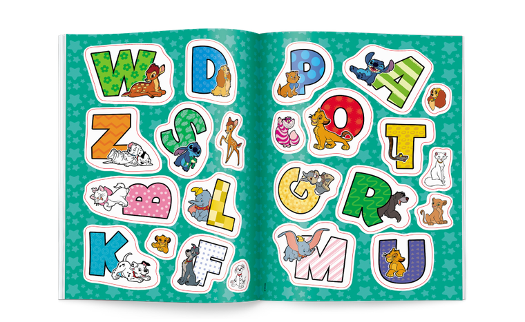 Disney uczy. Alfabet do kolorowania