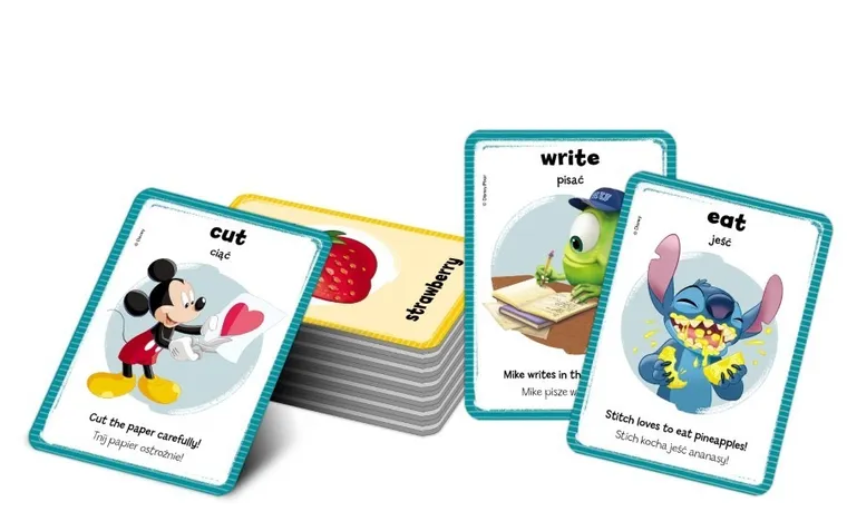 Disney uczy. Elementarz języka angielskiego. Karty