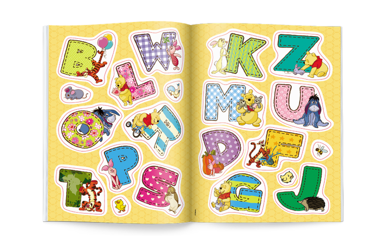 Disney uczy. Kubuś i Przyjaciele. Alfabet do kolorowania