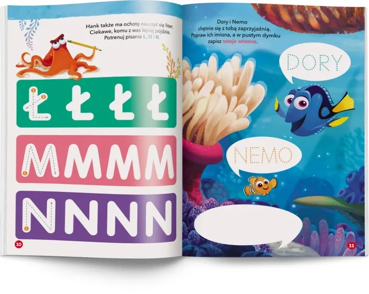 Disney uczy. Piszę i zmazuję litery