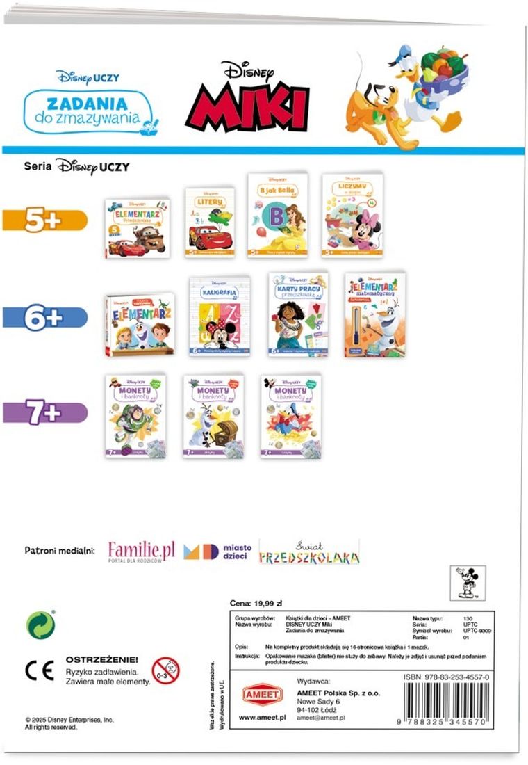 Disney Uczy. Zadania do zmazywania. Miki