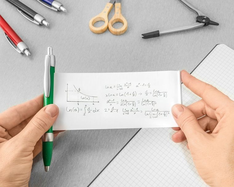 Długopis ściąga, zielony