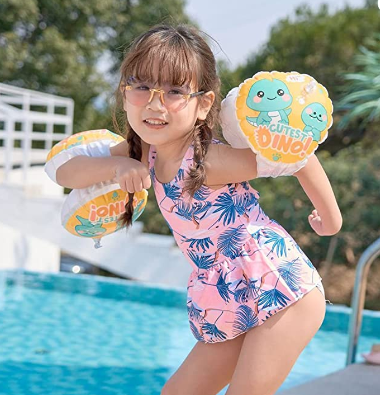 Dmuchane rękawki do pływania, dinozaur