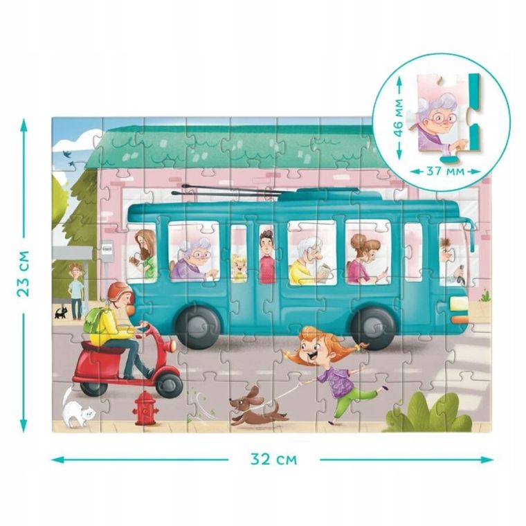 Dodo, In a trolleybus, puzzle, 60 elementów