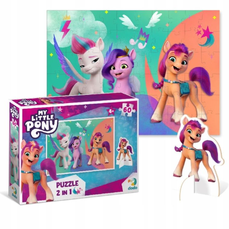 Dodo, My Little Pony, puzzle z figurką, 60 elementów