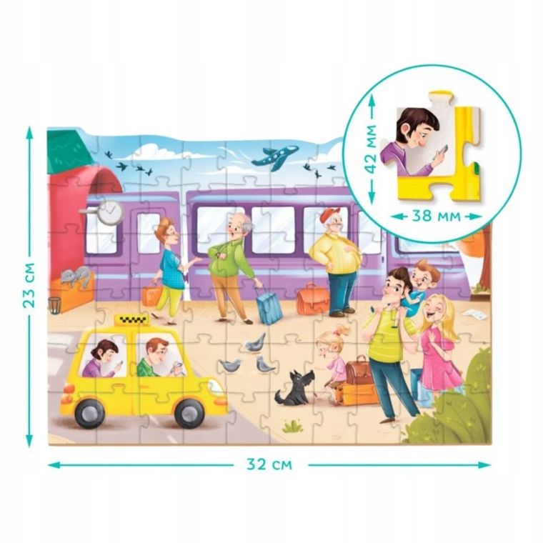Dodo, Railway station, puzzle, 60 elementów