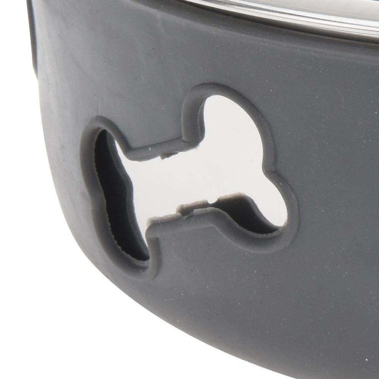 DOGS Collection, miska stalowa, antypoślizgowa, 21 cm