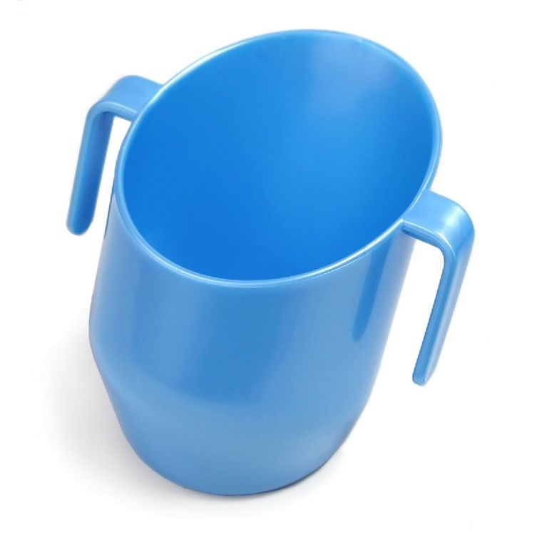 Doidy Cup, niezwykły kubeczek, lazurowy z perłą, 3m+