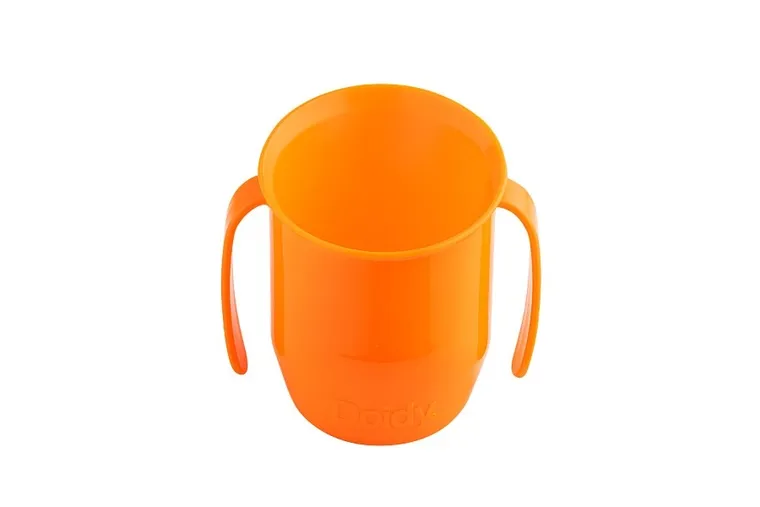 Doidy Cup, niezwykły kubeczek, oranż, 3m+