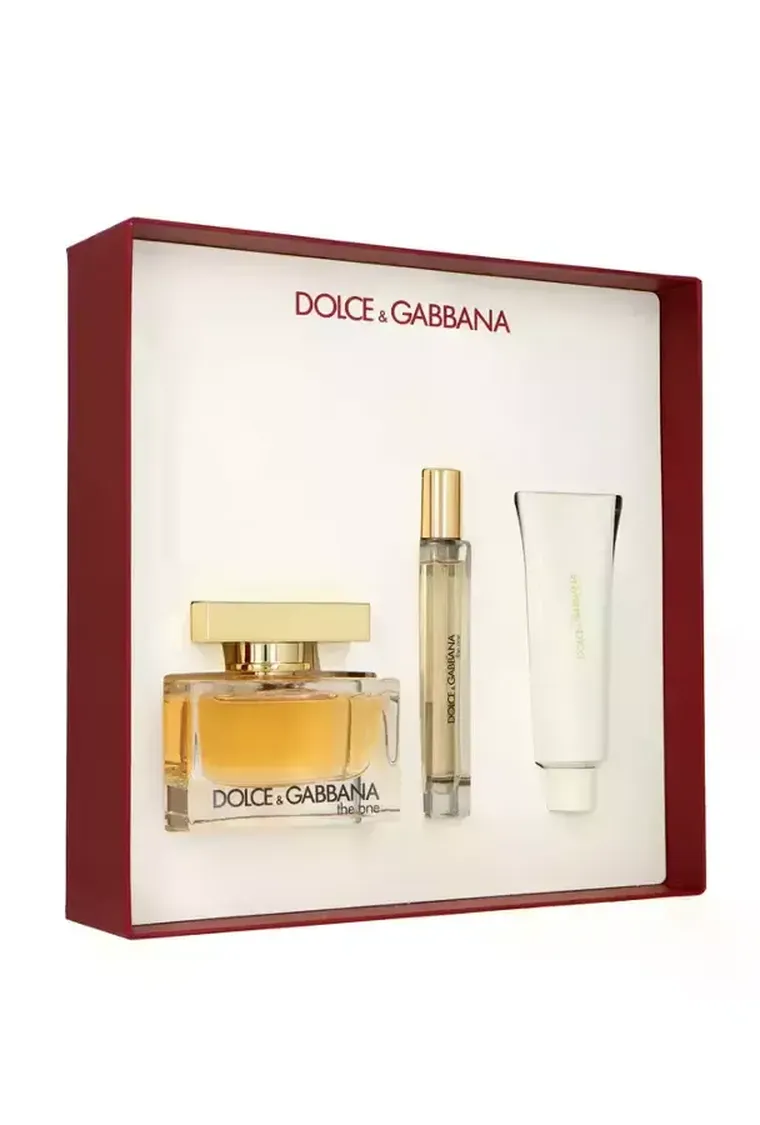 Dolce&Gabbana, The One, zestaw: woda perfumowana, 75 ml + balsam do ciała, 50 ml + woda perfumowana, 10 ml