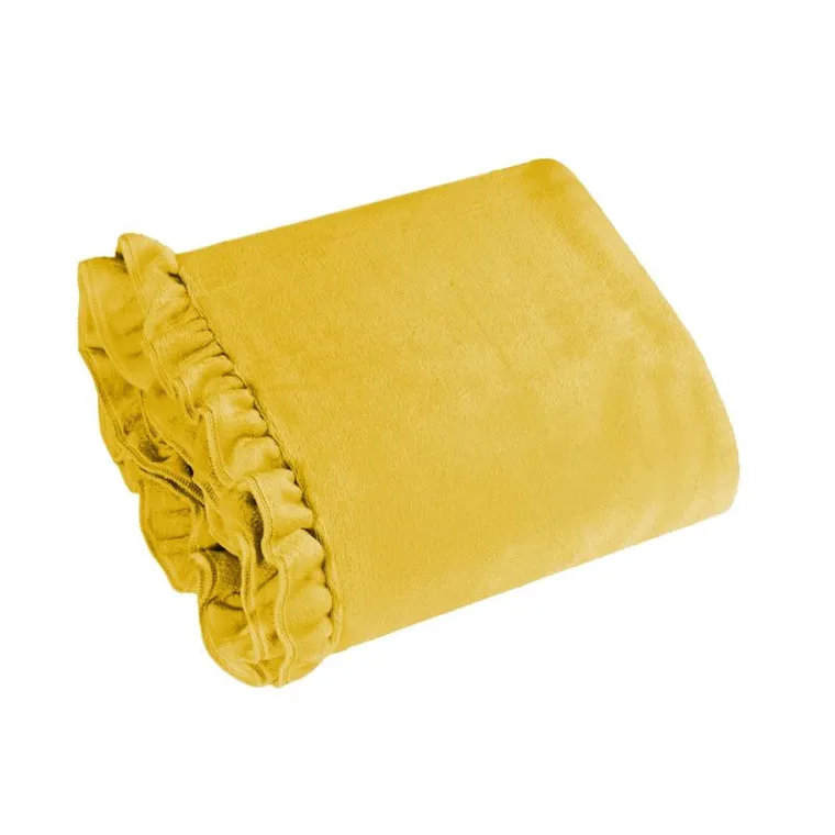 Dolly, koc z falbanką przyjemny w dotyku, 150-200 cm