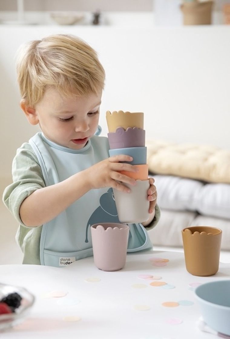 Done By Deer, Kiddish, Croco, kubek dla dziecka, mustard