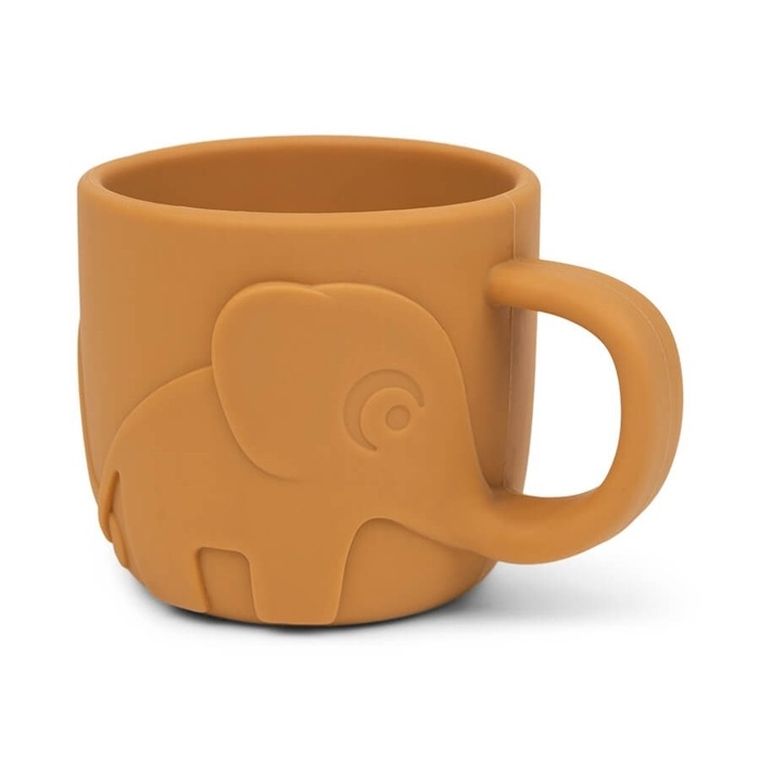 Done by Deer, Peekaboo, Elphee, kubek silikonowy, mustard