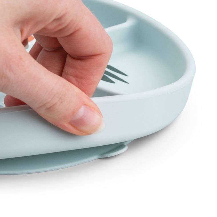 Done by Deer, Sitick&Stay, Playground, talerzyk z przyssawką, blue