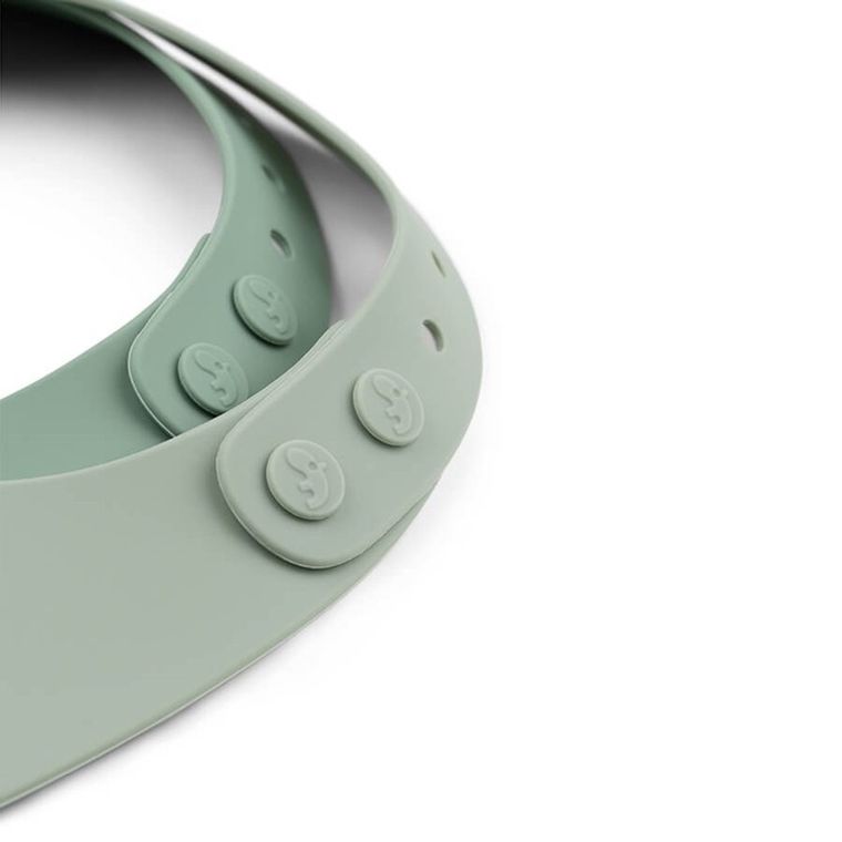 Done By Deer, śliniak silikonowy, Croco, Green, 2 szt.