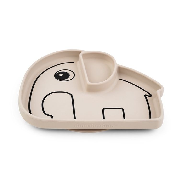 Done By Deer, Stick&Stay, Elphee, talerzyk z podziałką, słonik, sand