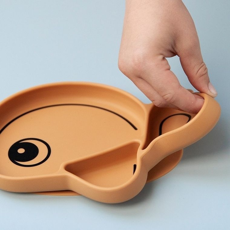 Done by Deer, Wally, talerzyk z przyssawką, mustard