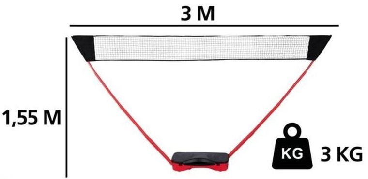 Donnay, zestaw plażowo-ogrodowy do badmintona 5w1