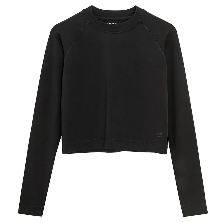 Dopasowana koszulka treningowa crop top NOWEAR