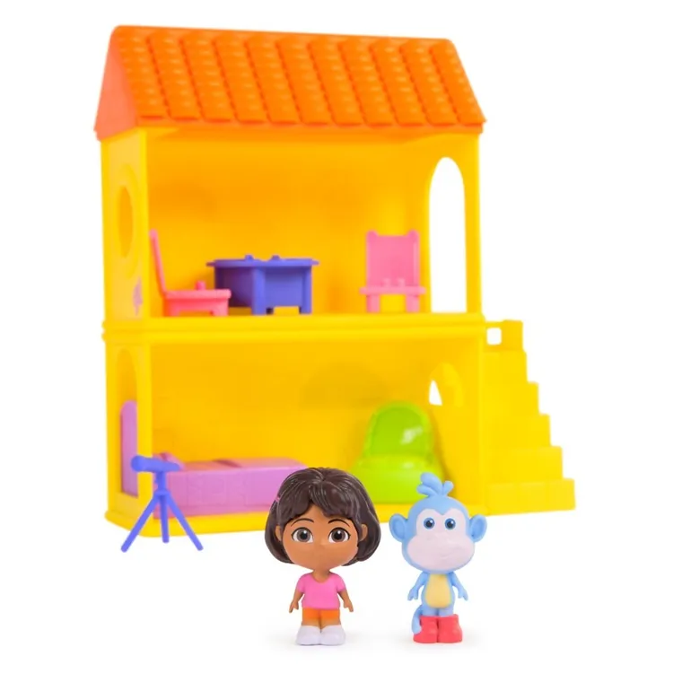 Dora poznaje świat, Mini Casita, modułowy domek, zestaw z figurkami Dory i Butka