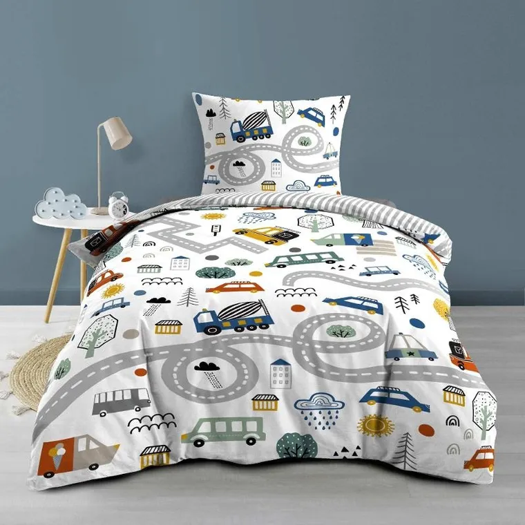 Douceur D'intérieur, Autka, 2-częściowy komplet pościeli bawełnianej, 140-200 cm
