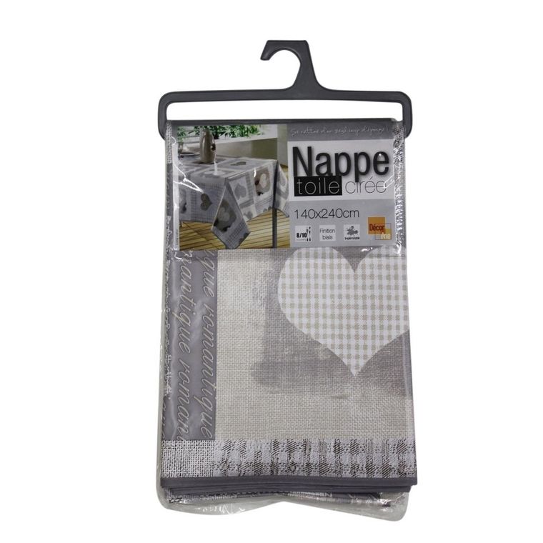 Douceur d'intérieur, cerata na stół, Cosy Coeur, 140-240, szary