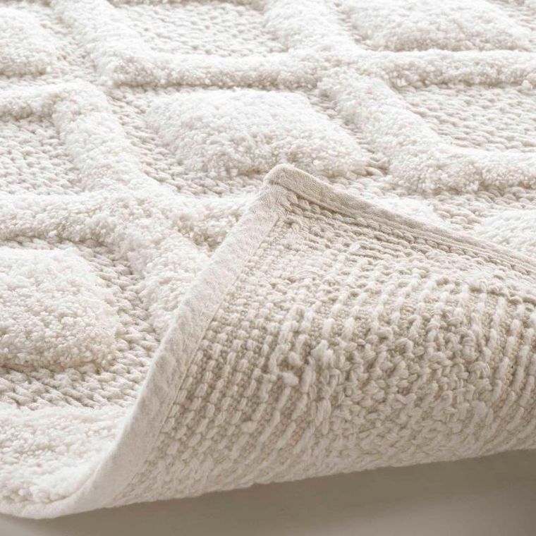 Douceur d'intérieur, dywanik łazienkowy, Nemesis, 100% bawełny, ecru, 50-80 cm