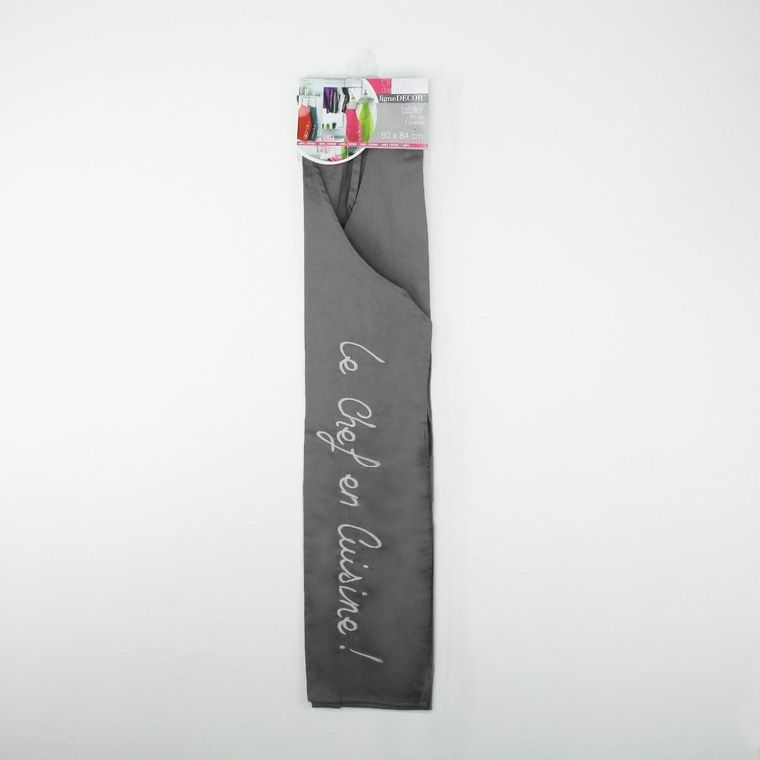 Douceur d'intérieur, fartuch kuchenny damski grey, 60-84 cm, bawełna