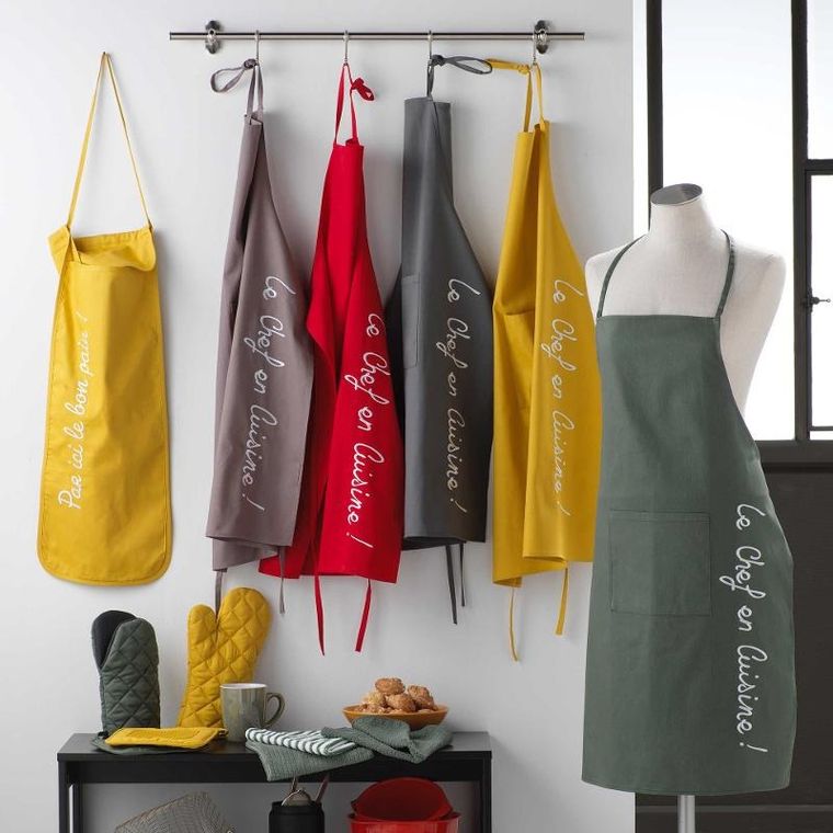 Douceur d'intérieur, fartuch z kieszenią, 60-84 cm