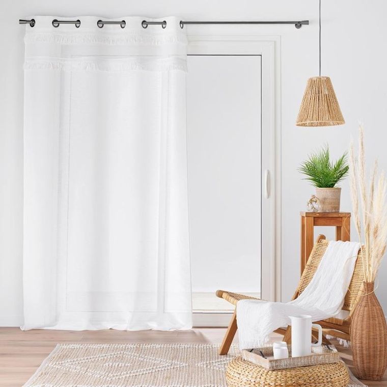 Douceur d'intérieur, firana okienna z frędzlami, 140-240 cm, Frangina