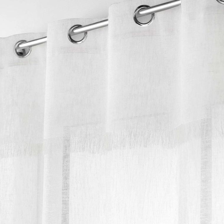 Douceur d'intérieur, firanka na przelotkach z frędzlami, Eleania, 140-240 cm