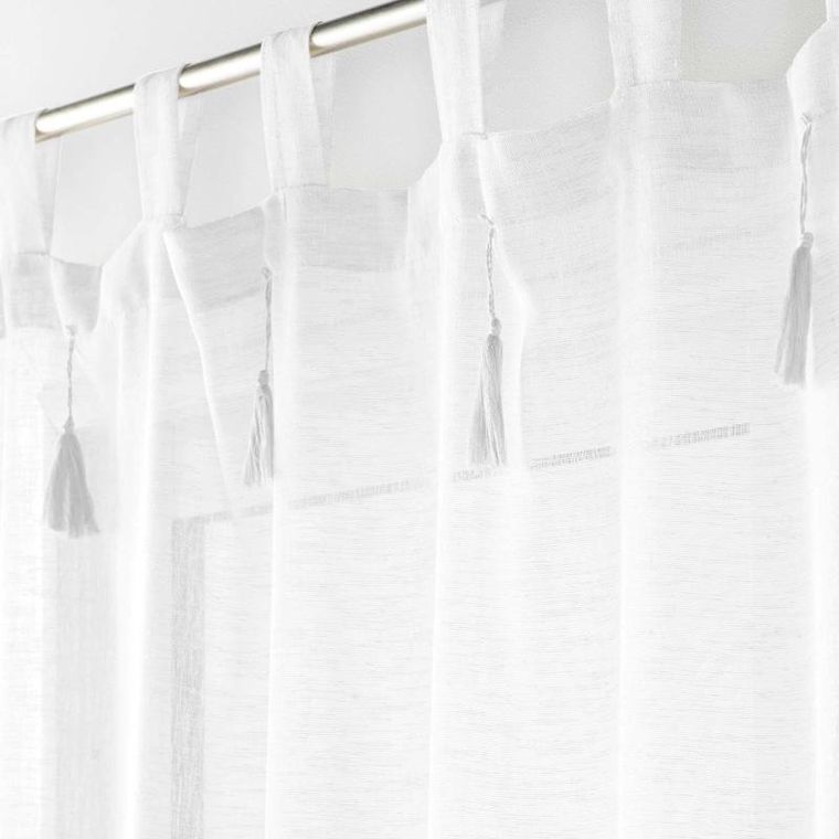 Douceur d'intérieur, firanka z ozdobnymi pomponami, Dalila, 140-240 cm