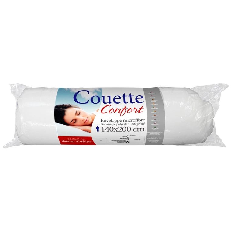 Douceur d'intérieur, kołdra Confort, 140-200 cm, biała
