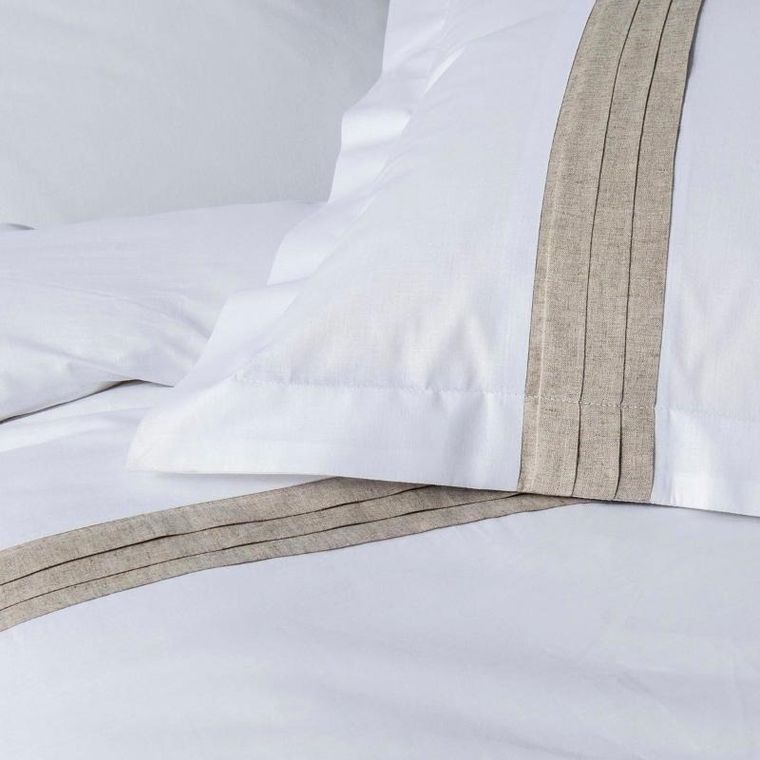 Douceur d'intérieur, komplet pościeli z domieszką lnu, Laly, 240-220 cm