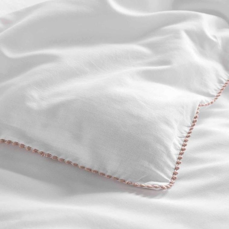 Douceur d'intérieur, komplet pościeli z ozdobnym brzegiem, Noemie, 240-220 cm