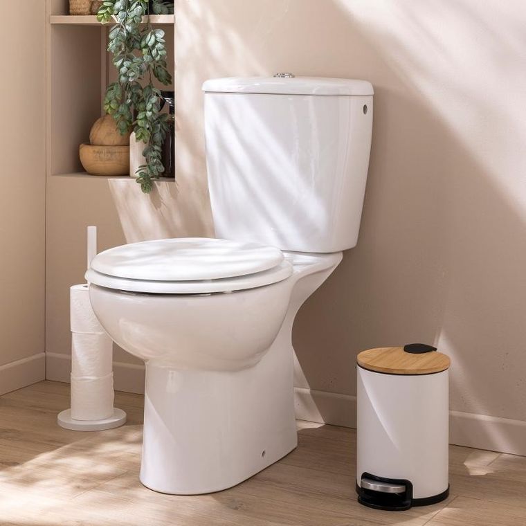 Douceur d'intérieur, kosz na śmieci z cichym domykaniem, bambus, 3 l, Mobelle