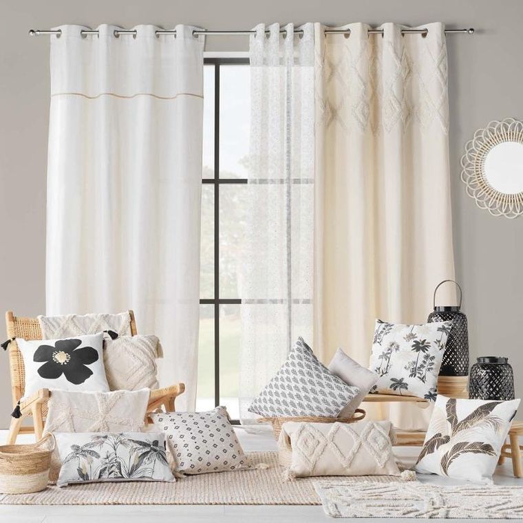 Douceur d'intérieur, ozdobna poduszka z bawełny, Issey, 45-45 cm