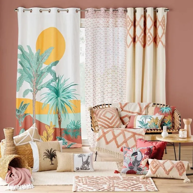 Douceur d'intérieur, ozdobna poduszka z juty i polibawełny, Asmara, 30-50 cm