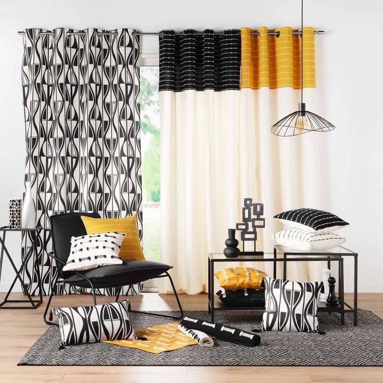 Douceur d'intérieur, poduszka dekoracyjna, Linechic, bawełna z recyklingu, 45-45 cm