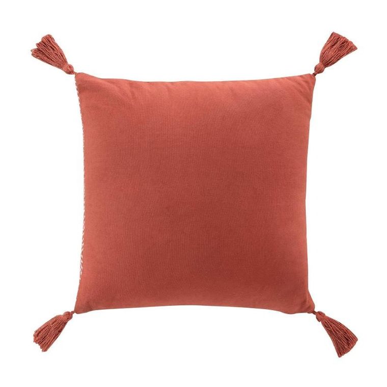 Douceur d'intérieur, poduszka dekoracyjna z tkanej bawełny, Louisette, 40-40 cm